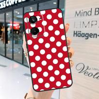 Polka Dots Art Case For Realme 15 Pro 14 13 11 12 Pro Plus GT7 GT6 C55 C51 C53 C35 C33 C61 C65 C67 C71 C75 Realme GT6 red