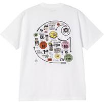 Carhartt WIP SS25 S/S Catalogue C Logo T-Shirt Comfortable Simple Trendy Crew Neck Short Sleeve T-Shirt Men T-Shirts White I034761-02-XX M
