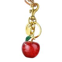 Apple Raktų pakabukas, Rankinės, Piniginės Pakabukai Raktų pakabukai Moterims Raudonas Rožinis Mėlynas Juodas Rankinės Pakabukai Metaliniai Papuošalai Dovana vyno raudonos spalvos
