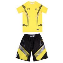 MMA Bokso Šortų Rinkinys Vyrams Moterims - Tampri Sportinė Treniruočių Įranga Muay Thai Kickboxing Wrestling Fitness XS yellow