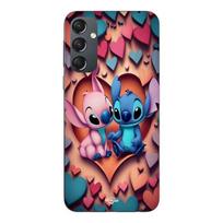 Case For Samsung Galaxy A54 Stitch Angel colorful heart Maniacase juoda
