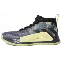 Adidas Dame 5 Grey Yellow Sneakers EF8664 40⅔ gray
