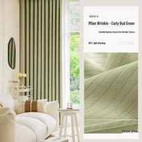 Matcha Green Luxury Blackout Chenille Curtains for Bedrooms Full Roll (60+ meters)/meter beige