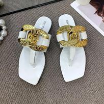 Sexy Shiny Chain Decoration Slippers Women 2026 Summer Lightweight Non-slip Flat Sandals Clip Toe Flip Flops Beach Slide Sandals 36