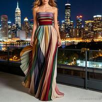 European Style Sexy Print Maxi Dress Wear L