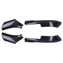 Full Rearview Side Mirror Cover Stick On Cap Carbon Fiber Style Trim Decor Fit for RAV4 2019 2021