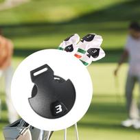 Golf Head Cover Number Tag Interchangeable Replacement Number: 3, 4, 5, 7, x for Wood white