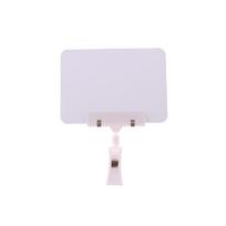 1 Pcs Fruit Price Tag Merchandise Display Wear-resistant Sign Holder Clip Food Advertising PVC Waterproof Whiteboard Clip white