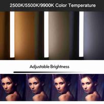 Handheld RGB Light Tube LED Video Light Wand 2500KCelsius5500KCelsius9900K Dimmable 7 Colorful Light Effects Built in Battery for Vlog Live Streaming