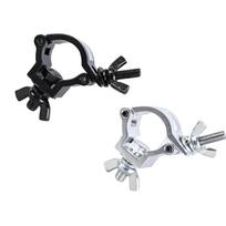 Secure Single Buckle Clamp For Stage Light 32 35mm Tube Diameter Quick Install Durability Aluminum Magnesium Alloys black