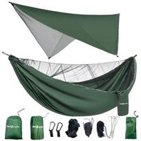 Tourist Hammock With Mosquito Net + Portable Tarp - Set