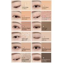 CLIO Pro Akių Paletė Air 12 Spalvų Šešėlių Paletė su Išskirtiniu Šepetėliu 0,6g x 12 003 Muted Library gray