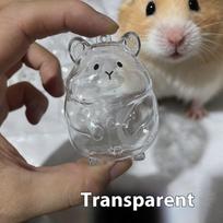 Gyvūno plaukų atminimo dėžutė Raktų pakabukas Hamsterio dizaino, Vienos arba dvigubos pakuotės gray