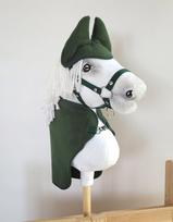 Hobby Horse A3 Set: Blanket + Fly Hats - Bottle Green