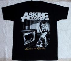 ASKING ALEXANDRIA RECKLESS AND RELENTLESS Heavy Cotton Black T Shirt AG835 Unisex T-Shirt XXL gray