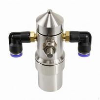 Humidification Nozzle with Elbow Fittings Stainless Steel Misting Brass Body Industrial Fan-shaped