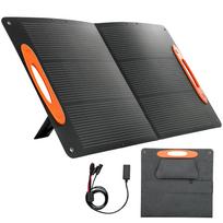 100W Sulankstomas Saulės Įkroviklis su USB-A ir USB-C Prievadais Greitam Įkrovimui, IP67, Juodas 114.5 x 59.1 x 2.1 cm