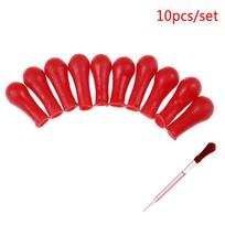 10 vnt lašintuvo raudonos guminės lemputės galvutės nuleidžiamo buteliuko įdėklo pipetės laboratorijos reikmenys one size red