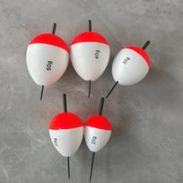Red & White Long Cast Sea Foam Fishing Float 1g
