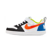 Nike Court Borough Abrasion Resistant Low top Kids' Skateboarding Shoes White Blue Orange Children Aged 3 7 Years Old DV9114-181 28
