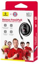 Laidas Baseus Free2Pull P10364500113-Z2, 2 x USB Type C, juoda sp., 100 W