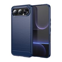 Honor 400 Pro Brushed Carbon Fiber Texture Case - New Protective Case for X70. 100 mėlyna