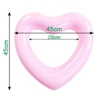 Love Swimming Ring Inflatable Heart Kid Funny Beach Pool Float Floating Object Pvc Tube Heart Shaped Inflatable Circle Life Buoy CHINA
