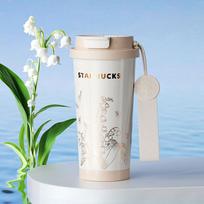 Starbucks Lily of the Valley 500ml Dual-Drink Tumbler white