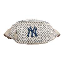 MLB Monogram Collection Polyamide Crossbody Bag, Sling Bag, Fanny Pack Regular Unisex Ivory White Casual 32BGC9941-50I white