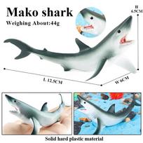 Oenux Ocean Starfish Sea Anemone Coral Jellyfish Squid Shrimp Crab Shark Animals Model Action Figures PVC Miniature Kid Toy Gift