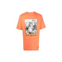 HERON PRESTON Heron T-shirt 'Orange' Men's HMAA026C99JER0012210 M