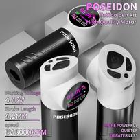 Poseidon Tattoo Panda Pen: Large Screen, Liner Shader, High-Quality Motor Tattoo Machine Other white