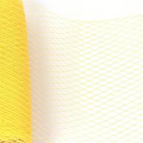 25cm Width DIY Fascinator Hat Big Hole Big Hole Net Veil Ribbon Veil  Tulle Dress Fabric geltona