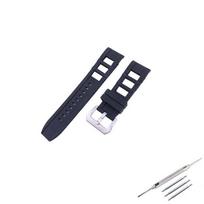Rubber Watch Band for 26mm Invicta Pro Diver, Sport Waterproof Strap 26mm black