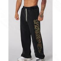 Trendy American Style Men's Sport Pants Gym Fitness Loose Straight Leg 3D Printed Quick Dry S