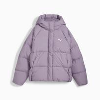 Puma DOWN PUFFER women's hooded jacket purple 62648730 r L gray