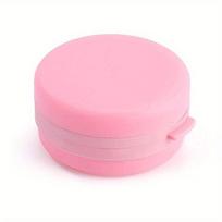 1pc Portable Bathing Brush Hanging Bath Body Scrubber Soap Case Brush Massage Hair Tactile Brush Bath rožinė