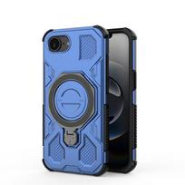 For iPhone 16e Case iPhone 16e Cover Holder Magnetic Wireless Charging Bumper Shield Protective Phone Cases For iPhone 16e Funda iPhone 16e mėlyna
