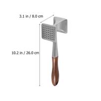 Stainless Steel Meat Hammer Kitchen Beefs Pork Tenderizer Steak ToolHammer  Gadget  Precision Cast gray