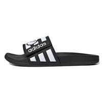 Adidas Neo Adilette Comfort Adj Yellow Crossover Black White Unisex Slippers 'Black White' FY3037 39⅓ black