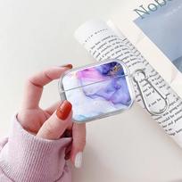 Case For Airpods 4 1 3 2 Pro3 Pro Pro2 Clear Earphone Cases Cover Flower Marble Airpods Pro gray