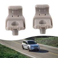 2pcs Sun Visor Clips Brand New Grey Screw On Sun Visor Hook 113099300A
