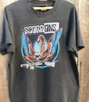 Scorpions Band Shirt Scorpions Retro Style Charcoal T-shirt Unisex S-5XL XL gray