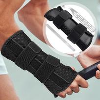 Adjustable Sports Wrist and Palm Support Splint Wrap Black white