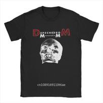 Depeches Mode Skull Memento Mori unisex T-Shirt Men Humorous 100% Cotton Tee Shirt Crewneck Short Sleeve T Shirt Plus Size Tops S įvairiaspalvis