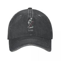 Lil Peep Rap Hip Hop Music Men Women Baseball Cap Distressed Washed Caps Hat Casual Outdoor All Seasons Travel Sun Cap One Size gray