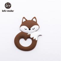 Baby Teether Food Grade Silicone Teethers Cartoon Animals Duck Diy Nursing Teething Pacifier Clip Baby Toy Teething Accessories ruda