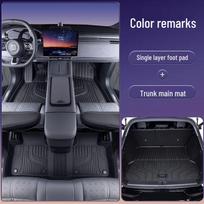 Zeekr 7X TPE Floor Mats: Full Surround Interior Accessories Package: TPE + Trunk Main Mat Color Remarks gray