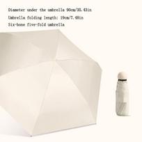 Capsule Umbrella Sunny and Rainy Dualuse Rainproof Sun Protection Outdoor Traveling Portable Mini Umbrella