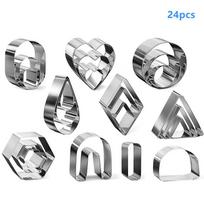 1 rinkinys polimerinio molio auskarų peilis nerūdijančio plieno peilis pasidaryk pats molio auskarai 24pcs gray